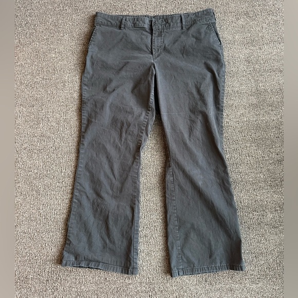 Dickies Pants Women's size 16 SH Black Slim Twill Uniform Work School Alt Y2K - Picture 1 of 5